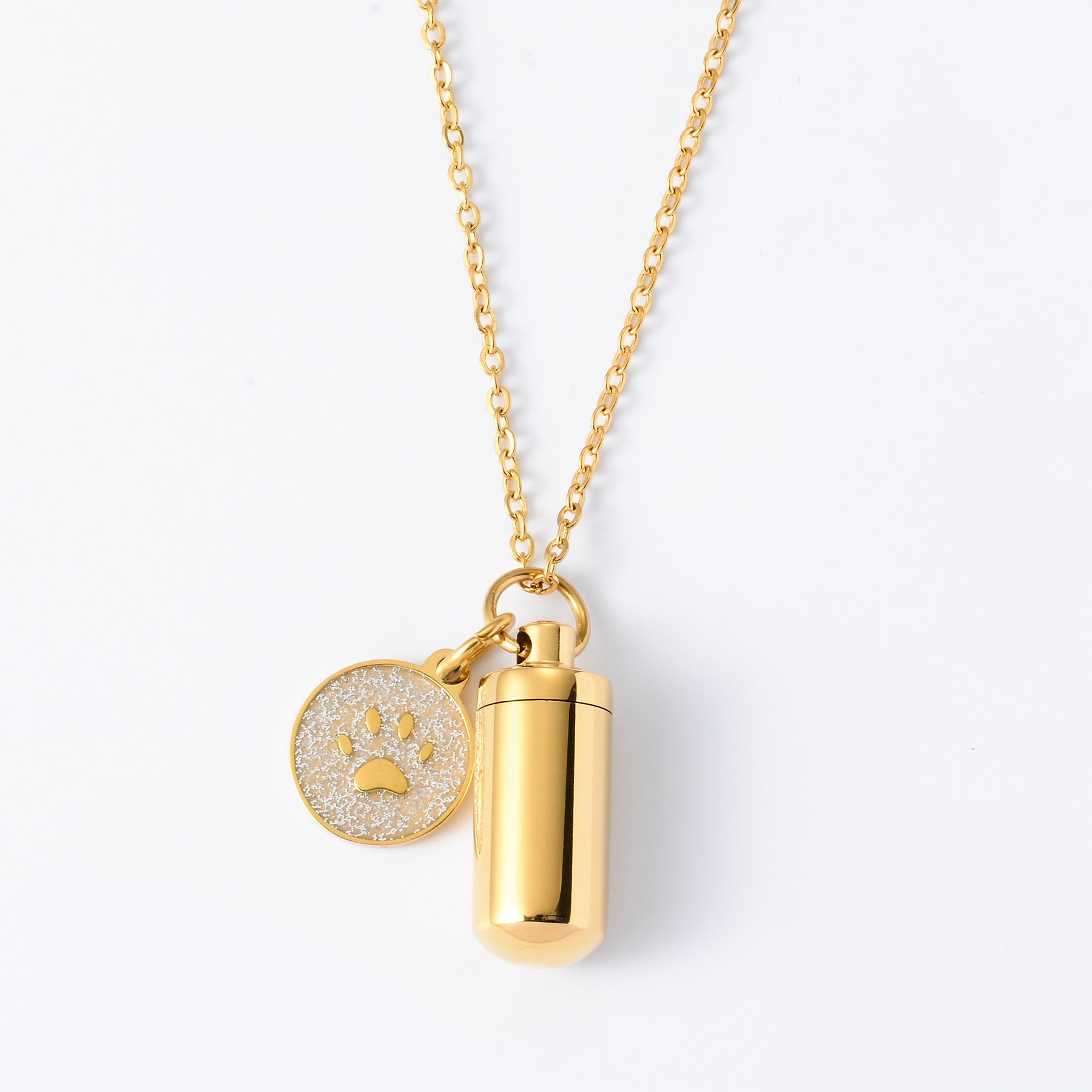 Damen Kette mit stilvollem Anhänger im Tiermotiv und personalisierbarem Medaillon Shop Nory