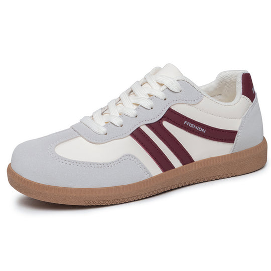 Damen nan retro-inspirierter Low-Top Sneaker mit Velours- und Synthetikbesatz Shop Nory