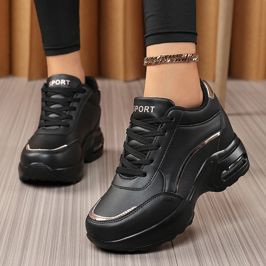 Damen Chunky-Sneaker mit Luftkissensohle und Metallic-Details Shop Nory
