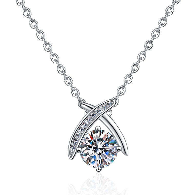 Damen elegante Halskette mit exquisitem Kristall-Anhänger Shop Nory