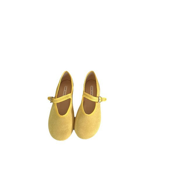 Damen modische Mary Janes mit verstellbarem Riemen und glänzender Oberfläche