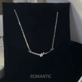 Damen Halskette mit funkelndem Diamant-Design Shop Nory