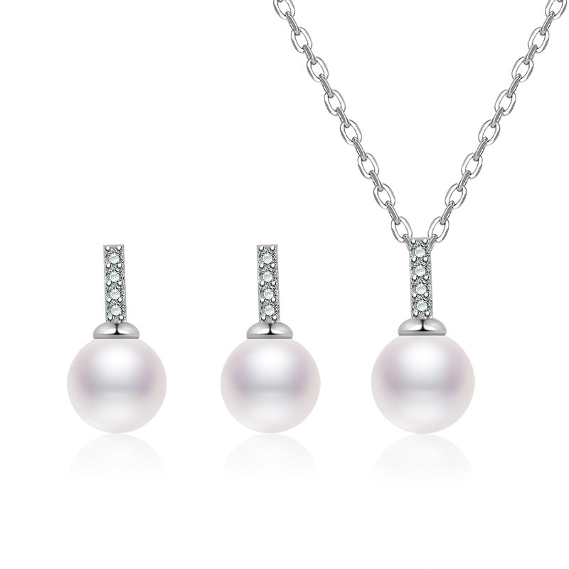 Damen elegante Ohrringe mit Perlen und Zirkonia-Details Shop Nory