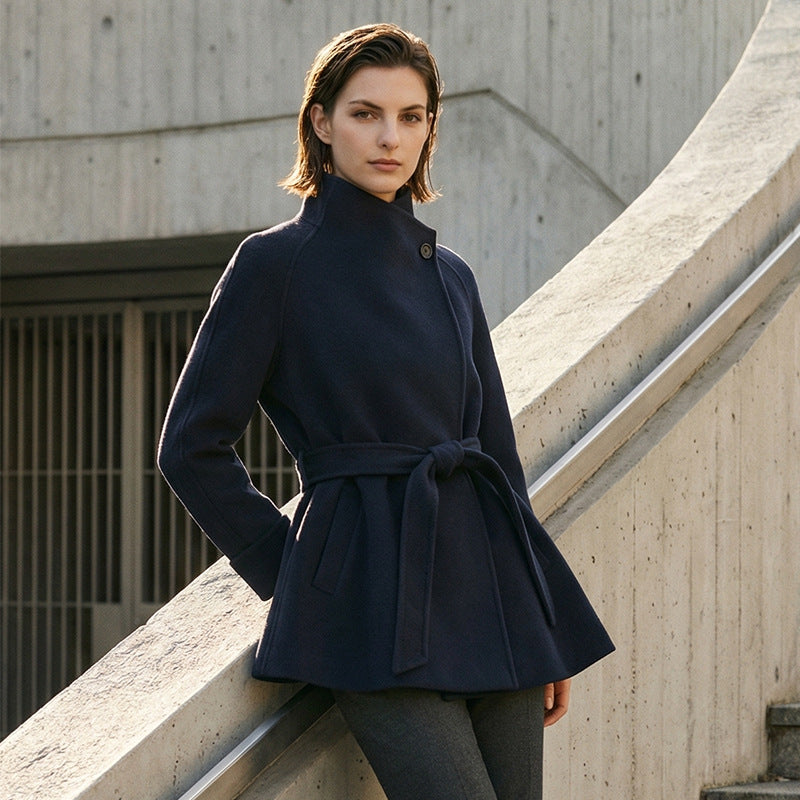 Damen Urbaner Taillierter Mantel Shop Nory