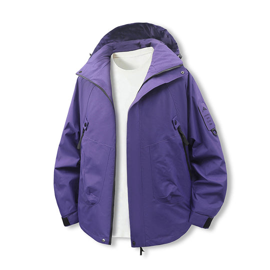 Herren Wind- und Wasserabweisende Softshell-Utilityjacke mit Kapuze Shop Nory