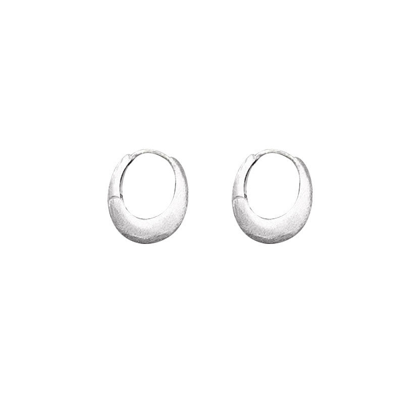 Damen Ohrhänger mit originellem Halbmonddesign aus hochwertigem Edelstahl Shop Nory