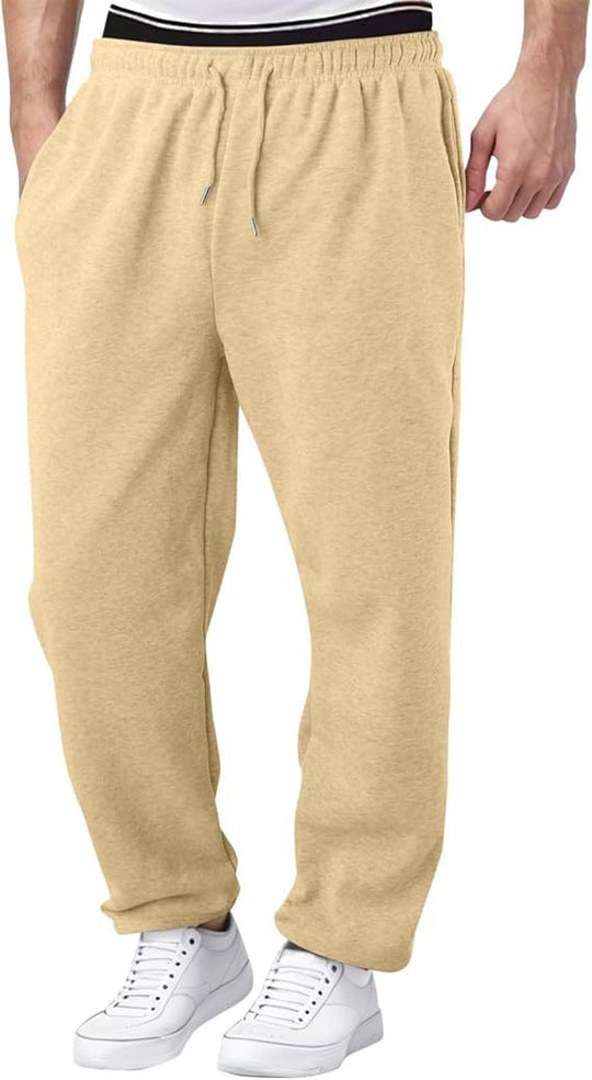 Herren nan Relaxed-Fit Sweatpants mit geradem Bein Fleece-Innenfutter und elastischem Kordelbund Shop Nory
