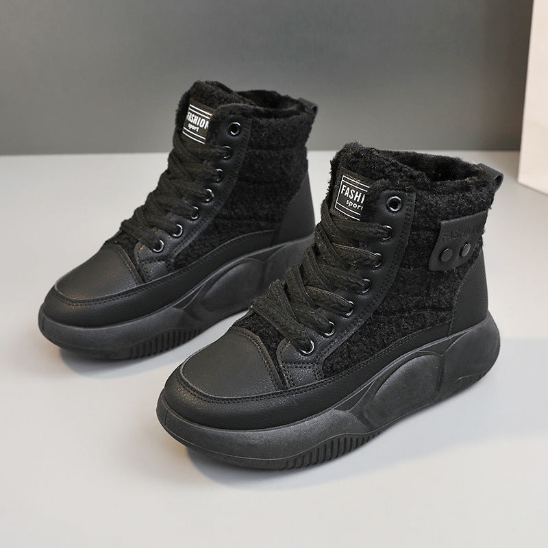Damen High-Top Sneakers mit isolierendem Innenfutter und rutschfester Sohle