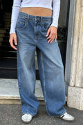 Damen Weit geschnittene Jeans im lässigen Oversized-Stil