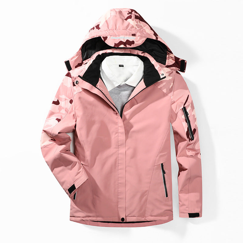 Herren Camouflage-Softshelljacke mit abnehmbarer Kapuze und atmungsaktivem Innenfutter Shop Nory