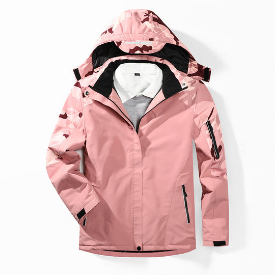 Herren Camouflage-Softshelljacke mit abnehmbarer Kapuze und atmungsaktivem Innenfutter Shop Nory