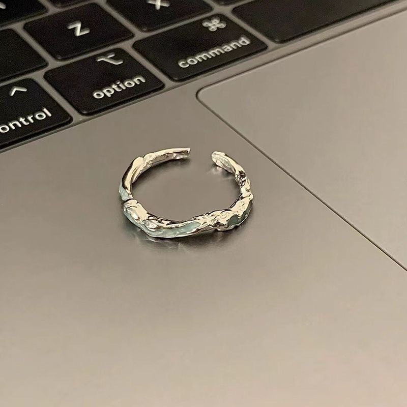 Damen Offener Ring mit künstlerischem Design Shop Nory