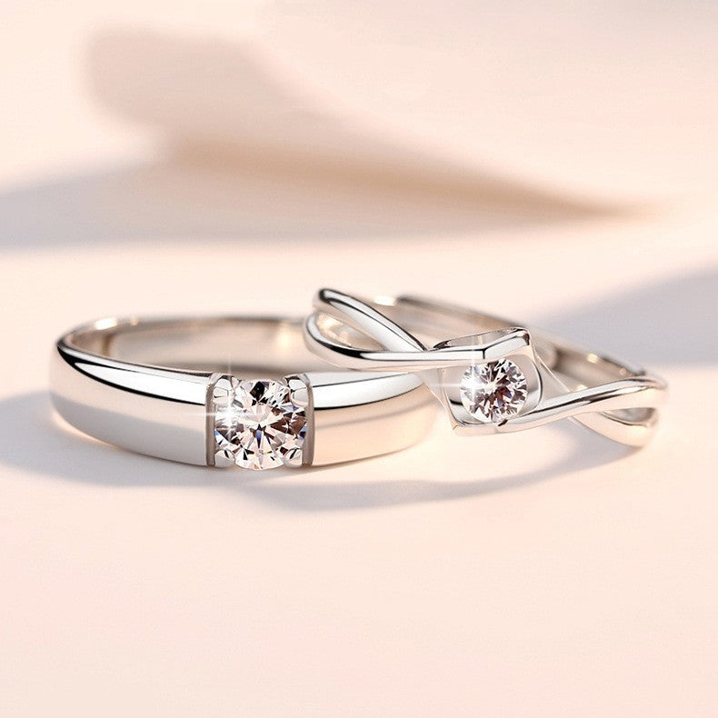 Damen Verlobungsring-Set mit funkelndem Zirkonia Shop Nory
