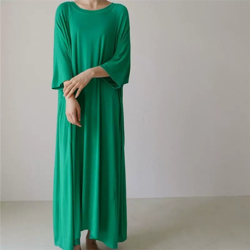 Damen Weiches Oversize-Tunikakleid aus Viskose‑Jersey mit Raglanärmeln Shop Nory