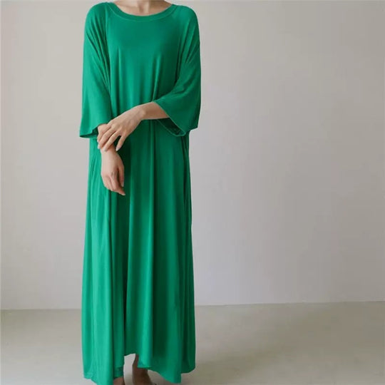 Damen Weiches Oversize-Tunikakleid aus Viskose‑Jersey mit Raglanärmeln Shop Nory