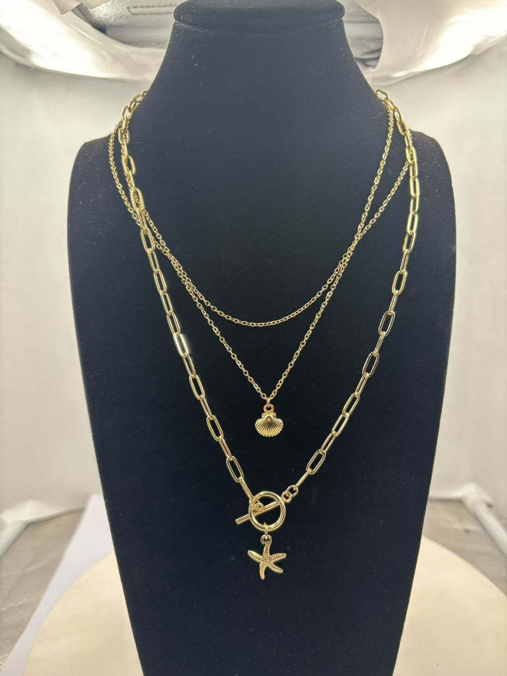 Damen mehrlagige Kette mit maritimen Anhängern Shop Nory