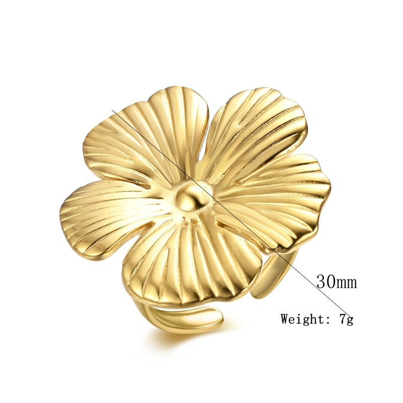 Damen Ring im kunstvollen Blumenmotiv Shop Nory