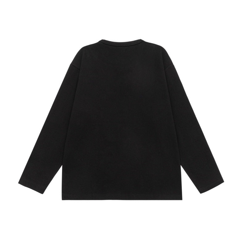 Unisex Oversize-Sweatshirt mit Notch-Ausschnitt und kontrastiertem Kragen-Einsatz Shop Nory