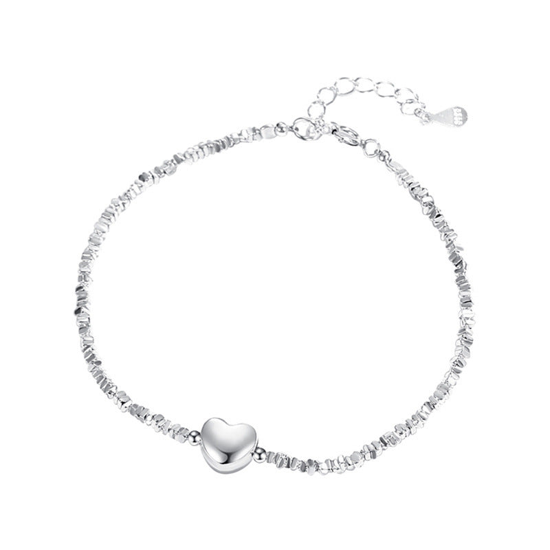 Damen zartes Armband mit funkelndem Herzanhänger Shop Nory