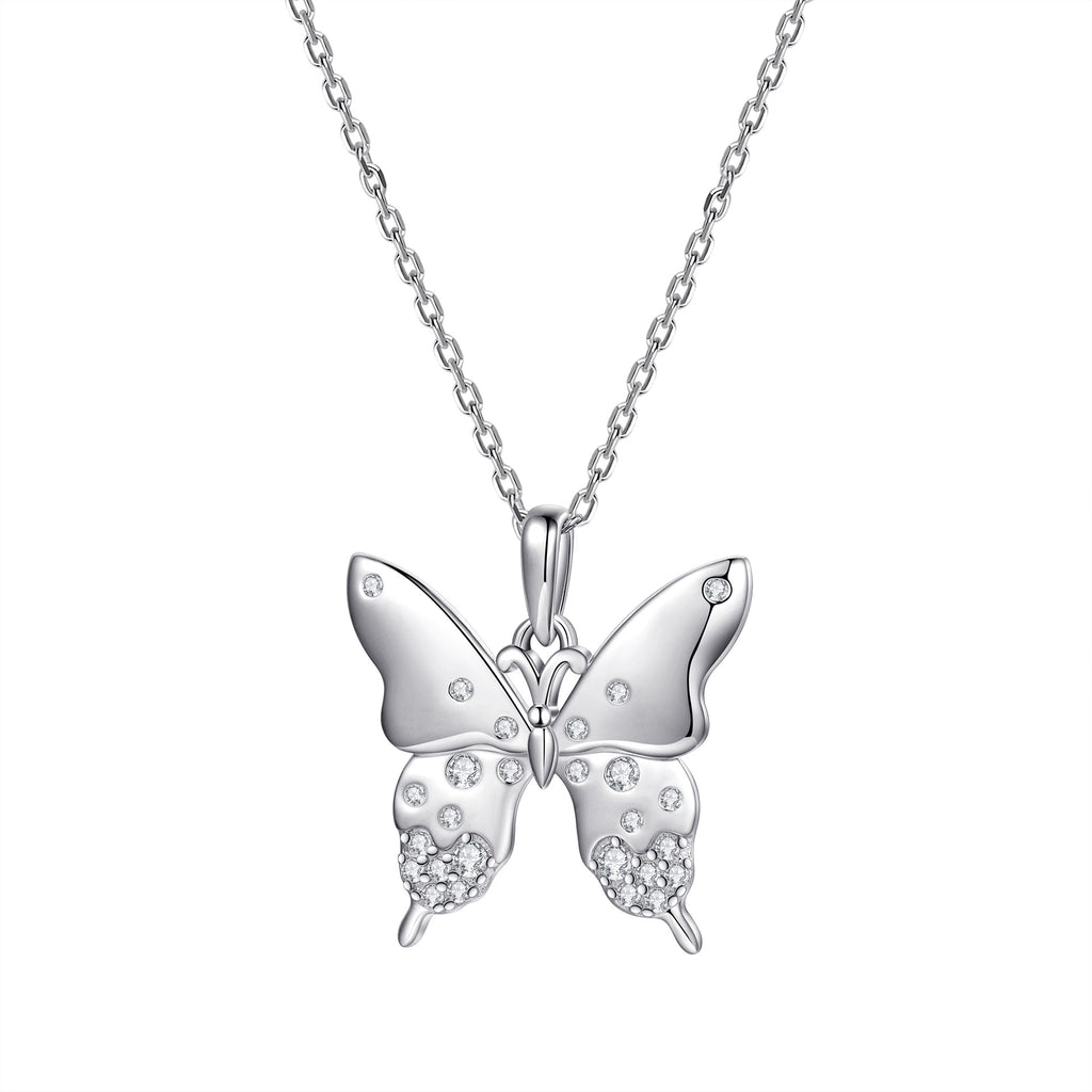 Damen Halskette mit funkelndem Kristallmotiv Shop Nory