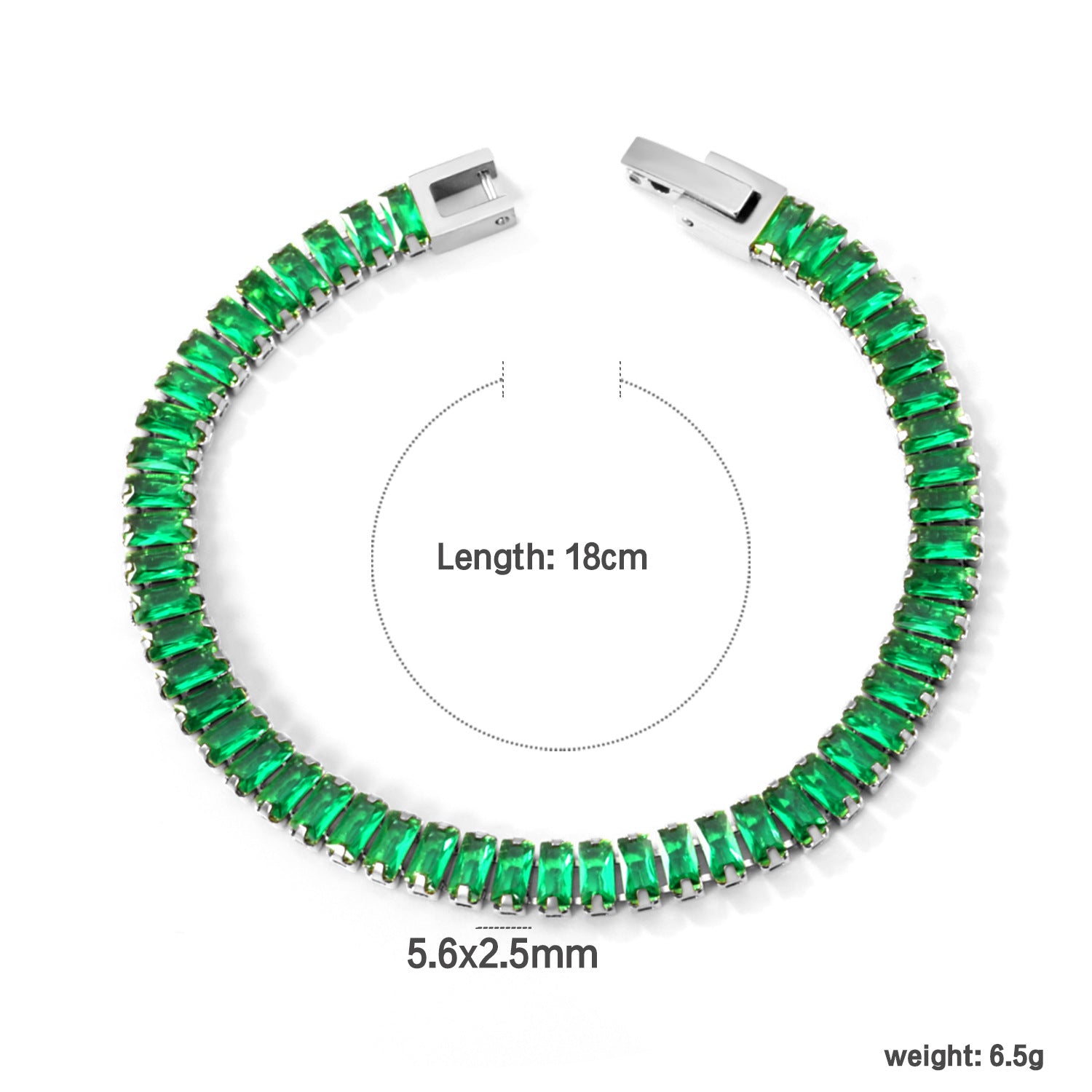 Damen Verstellbarer Ring mit funkelndem smaragdgrünem Anhänger und goldplattierter Edelstahlverarbeitung Shop Nory