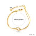 Damen Armband aus feinem Edelstahl mit Knoten-Design Shop Nory