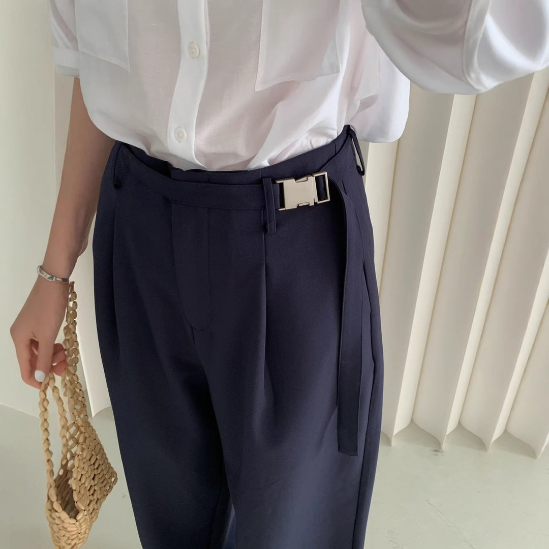 Damen Weite Bundfaltenhose Shop Nory