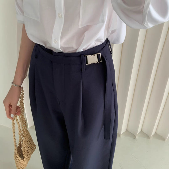 Damen Weite Bundfaltenhose Shop Nory