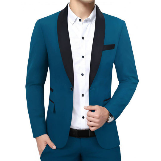 Herren Schmal geschnittenes Abend-Sakko im Smoking‑Stil mit Schalkragen Shop Nory