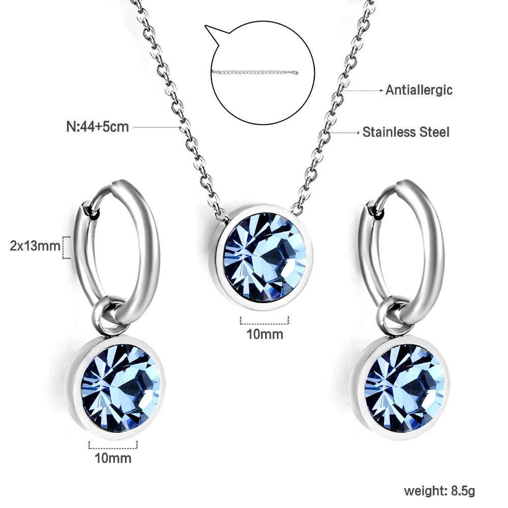 Damen Schmuckset mit Edelstahl Schmuckstücken und eleganten Perlenanhängern Shop Nory