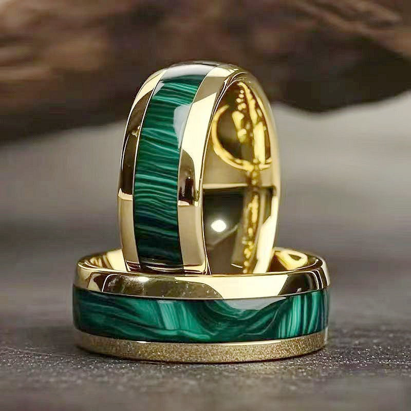 Herren Ring mit künstlerischem Herzschlag-Design und hochglänzender Edelstahloberfläche Shop Nory