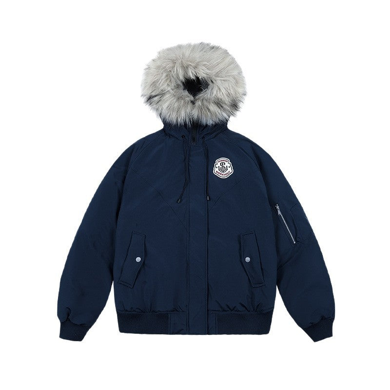 Damen nan oversized Thermo-Parka mit voluminöser Kapuze, abnehmbarer Webpelzblende und Rippbündchen Shop Nory