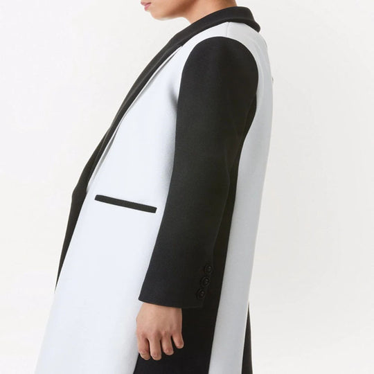 Damen Taillierter Midi‑Longcoat im Clean‑Tailoring mit kontrastiertem Innenfutter und Schalkragen Shop Nory