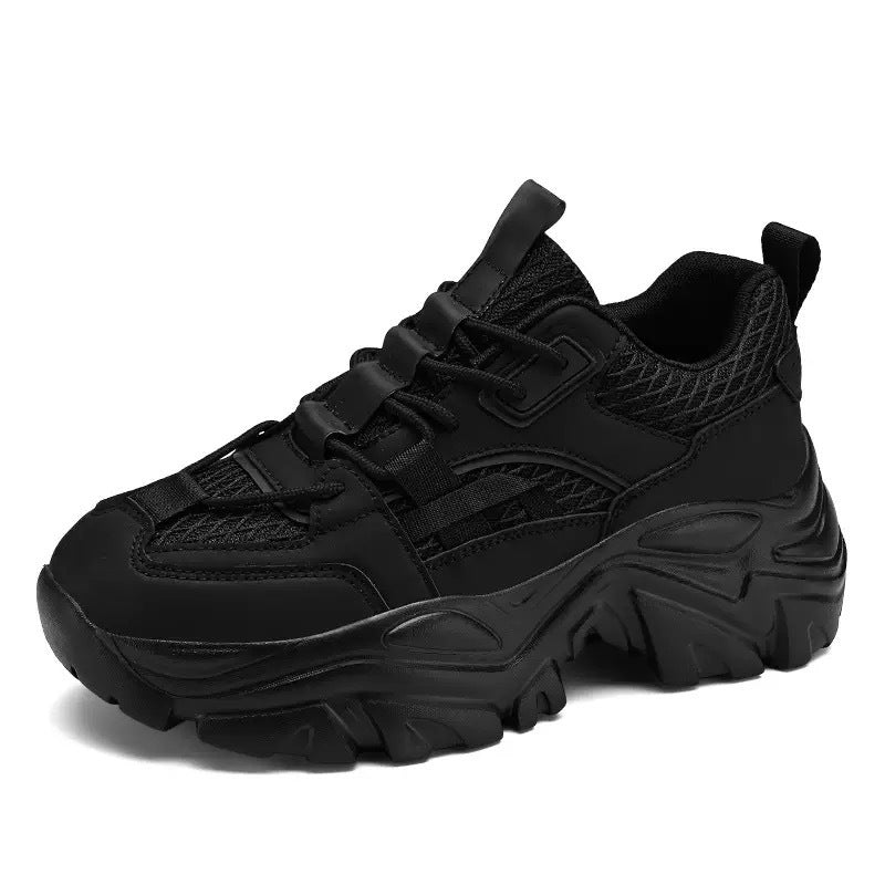 Damen Sportliche Chunky Sneaker mit atmungsaktiver Materialstruktur und rutschfester Gummisohle