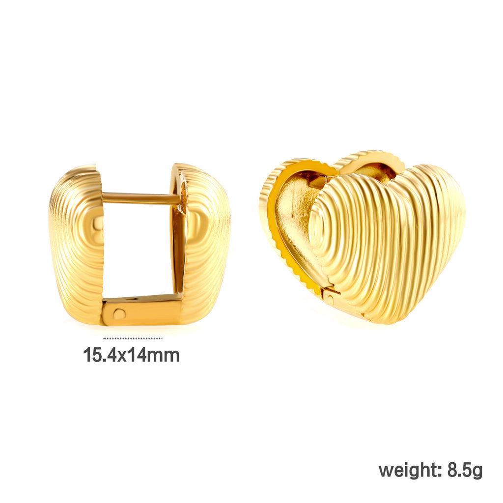 Damen Hängende Ohrstecker mit eleganten runden Plättchen aus hochwertigem Edelstahl Shop Nory