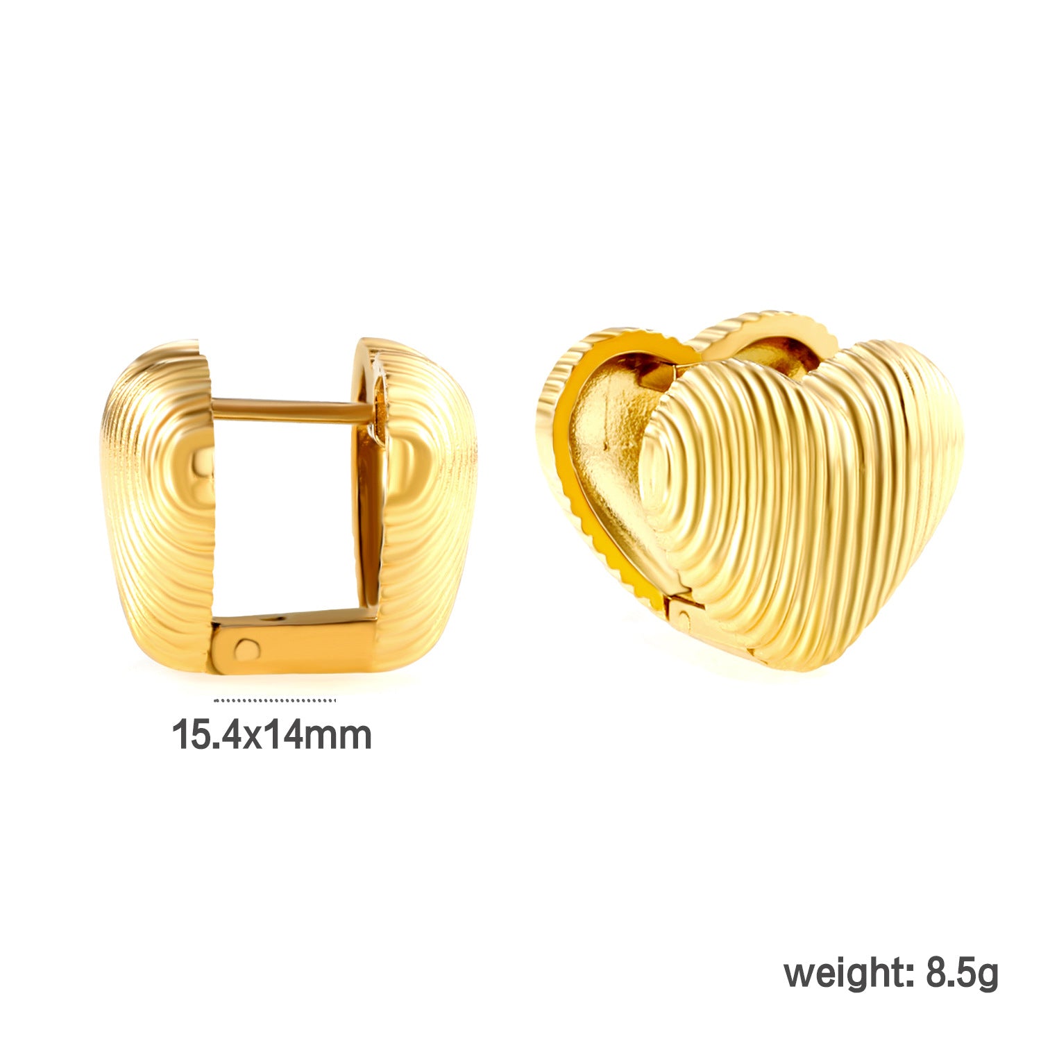 Damen Hängende Ohrstecker mit eleganten runden Plättchen aus hochwertigem Edelstahl Shop Nory