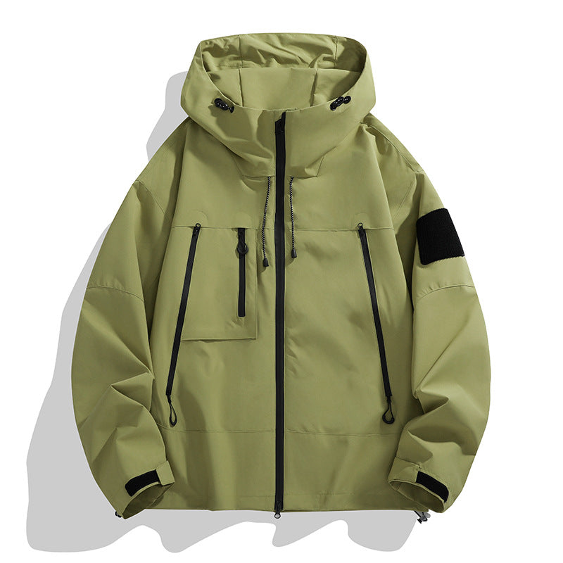 Damen Technische Outdoor-Jacke mit Verstellbarem Kapuzensystem und Multifunktionalen Taschen