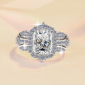 Damen Design Ring mit funkelndem Zirkonia-Besatz Shop Nory