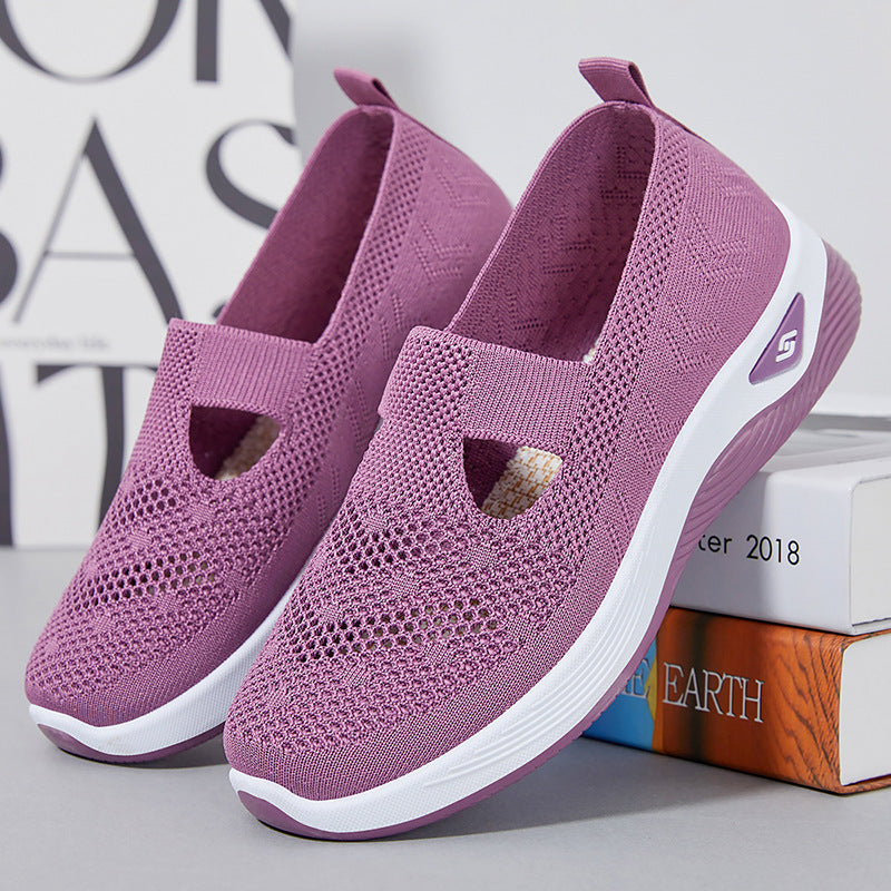 Damen nan leichte gestrickte Slipper mit orthopädischer Komfortsohle Shop Nory
