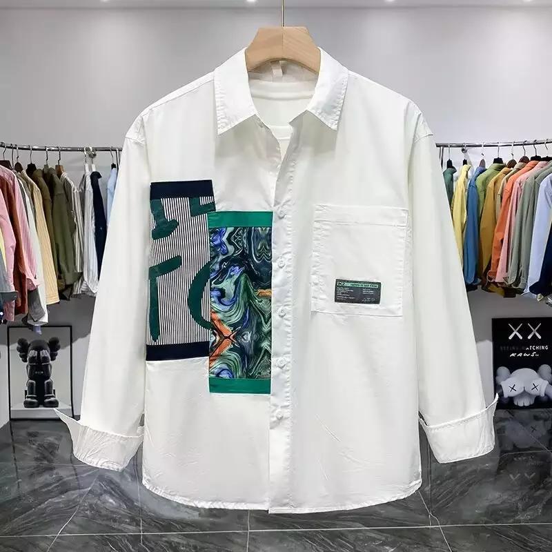 Herren lässiges Hemd mit modischen Design-Elementen und praktischen Taschen