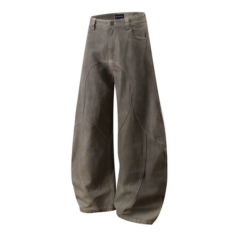 Damen Weite High‑Waist Culotte‑Hose mit ballonförmiger Silhouette und Zierpaneelen Shop Nory