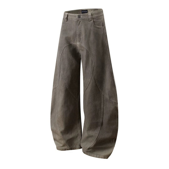 Damen Weite High‑Waist Culotte‑Hose mit ballonförmiger Silhouette und Zierpaneelen Shop Nory