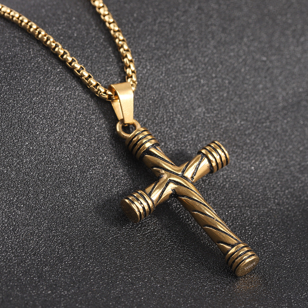 Herren Kette mit kunstvollem Kreuzanhänger Shop Nory