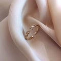Damen eleganter Zwischenschicht-Ring mit funkelnden Zirkonia Shop Nory