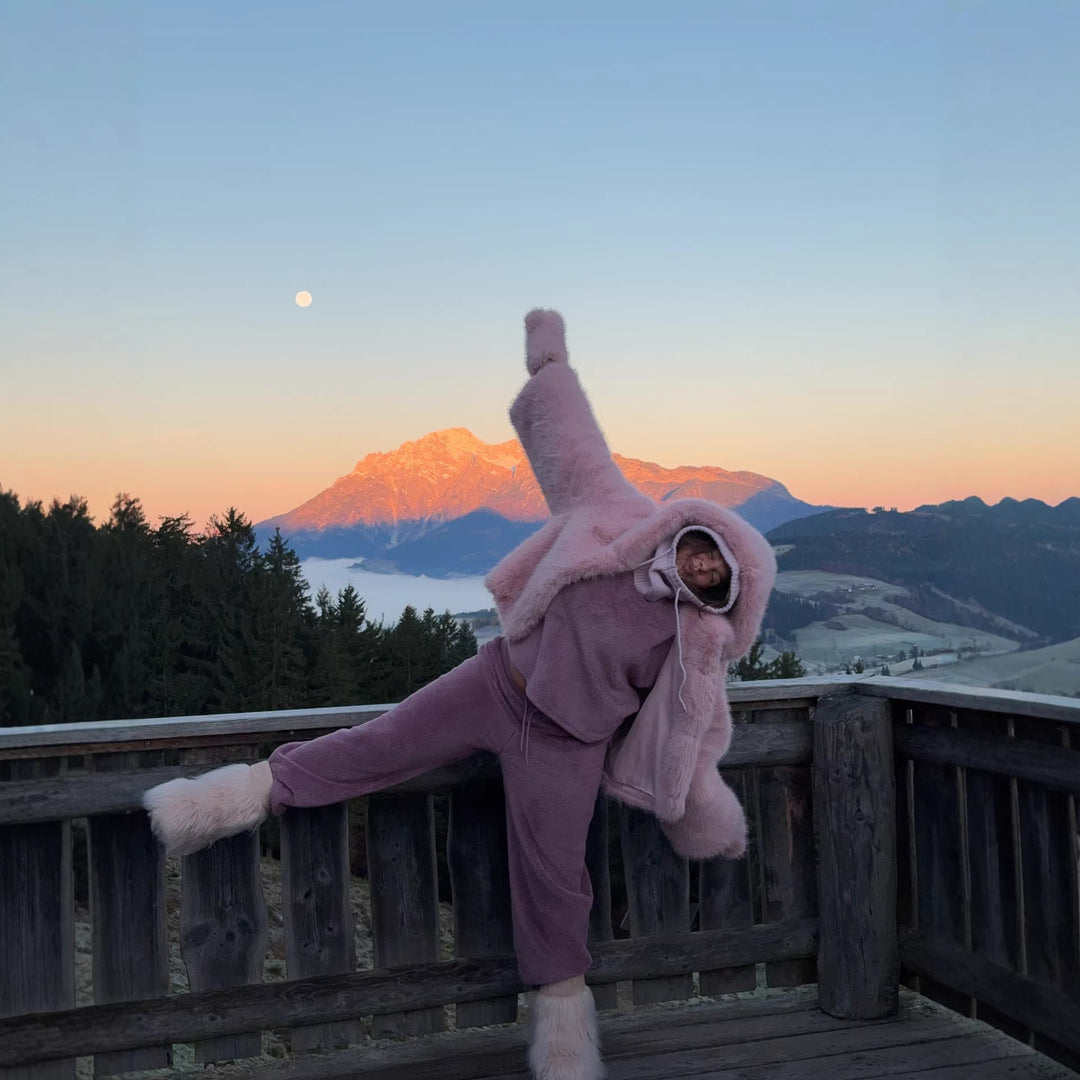 Damen Kurzjacke aus Kunstpelz mit voluminösem Schalkragen und Oversize-Silhouette Shop Nory