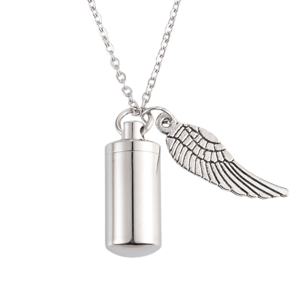 Damen Halskette mit einzigartigem Anhänger im Kapseldesign Shop Nory