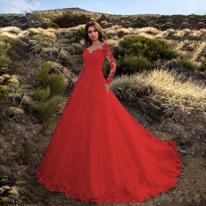 ShopNory | Elegante weiße Braut Hochzeitskleid