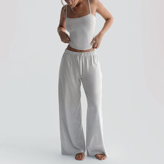Damen Legere Lounge-Hose und Top Set