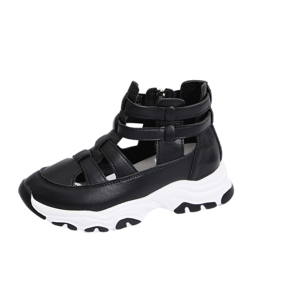 Damen Sportliche Schnür-Sneaker im modernen Cut-Out-Design
