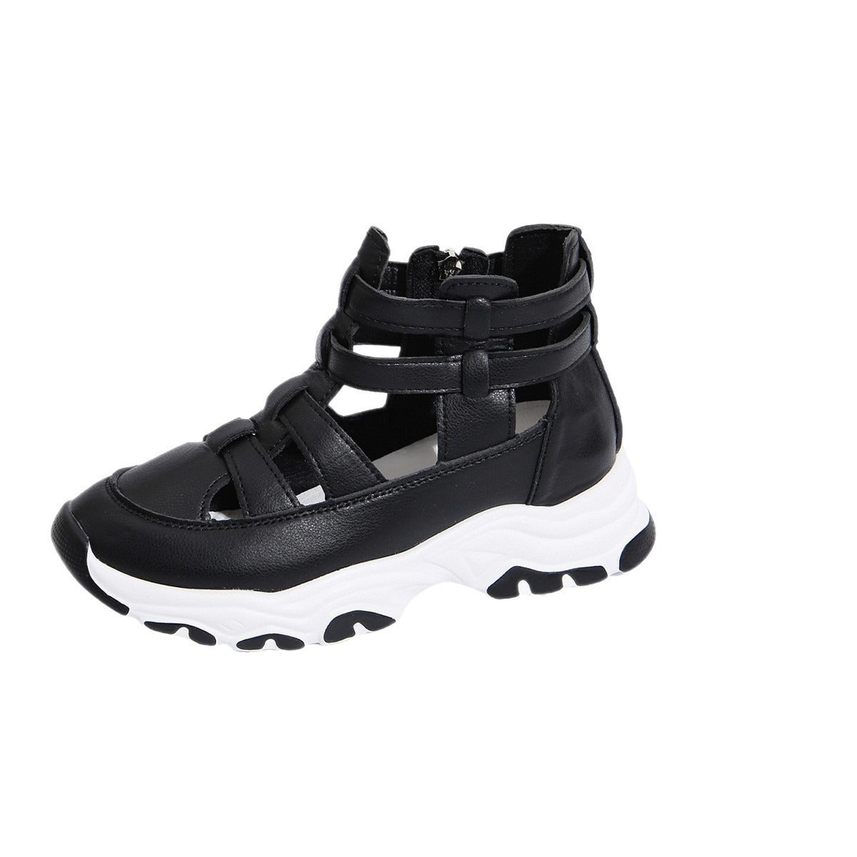 Damen Sportliche Schnür-Sneaker im modernen Cut-Out-Design